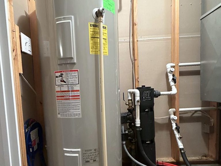 Tank water heater with copper connections