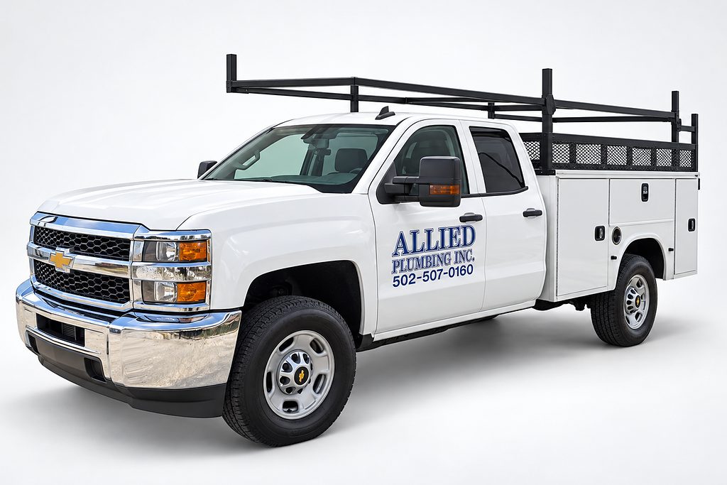 An Allied Plumbing service truck